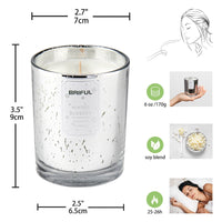 Briful Scented Candles Pine Candle Aromatherapy Soy Candle Jar Christmas Gifts White EasyOptionXY LLC