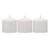 Stonebriar 3" x 3" Unscented 1-Wick White Pillar Candles, 3 Pack EasyOptionXY LLC