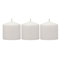 Stonebriar 3" x 3" Unscented 1-Wick White Pillar Candles, 3 Pack EasyOptionXY LLC