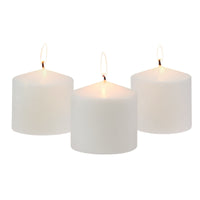 Stonebriar 3" x 3" Unscented 1-Wick White Pillar Candles, 3 Pack EasyOptionXY LLC