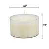Stonebriar Unscented Long Burning Clear Cup Tealight Candles with 8 Hour Burn Time, 96 Pack, White EasyOptionXY LLC