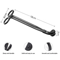 Black Candle Wick Trimmer Sturdy Stainless Steel EasyOptionXY LLC