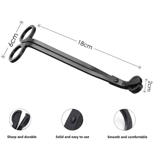 Black Candle Wick Trimmer Sturdy Stainless Steel EasyOptionXY LLC