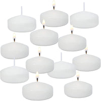 KBLLUNH 12 Pack White Unscented Floating Candles 2 inch for Centerpieces, Wedding Party EasyOptionXY LLC