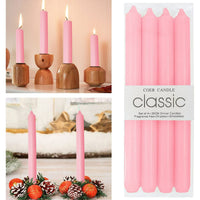 STONCEL Pink Candles 10 in, 12 Pack Pink Candle Sticks Tapered Candles Set, Tall Candles Smokeless and Unscented, Paraffin Wax with Cotton Wicks, 6 Hour Burn Time for Candlesticks Dinner Festival EasyOptionXY LLC