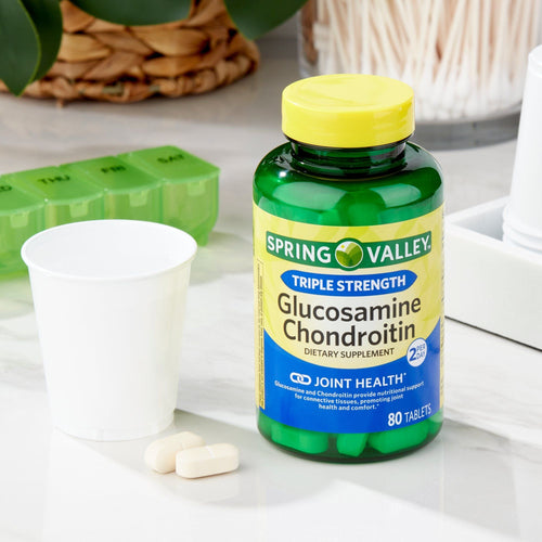 Spring Valley Triple Strength Glucosamine Chondroitin Tablets Dietary Supplement; 80 Count EasyOptionXY LLC