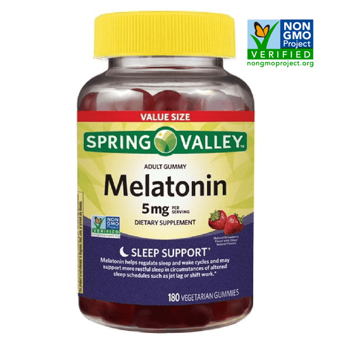 Spring Valley Vegetarian Melatonin Gummy Supplement; 5 mg; 180 Count EasyOptionXY LLC