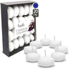 Hyoola 1.75 inch Round Unscented White European Made Floating Candles, Paraffin Wax with Cotton Wicks, 20-Pack EasyOptionXY LLC