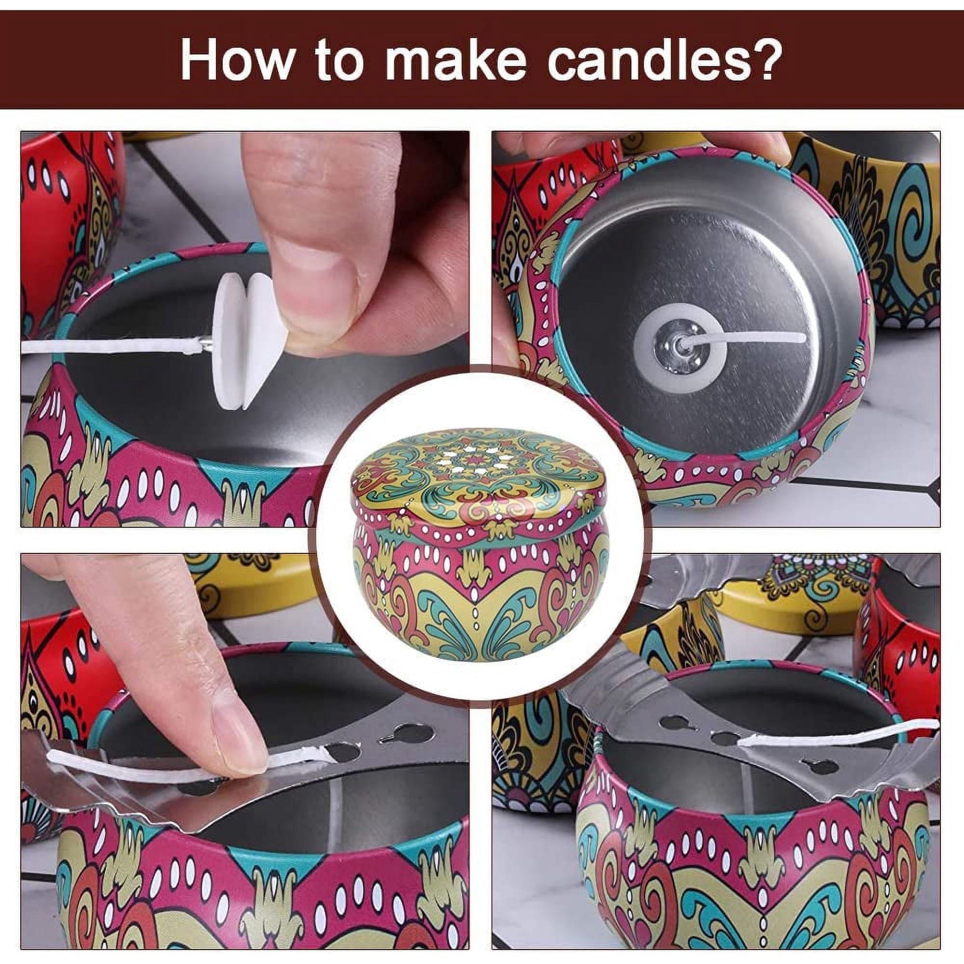BUZIFU 12 Pcs Candle Tins, 2.5 oz Empty Candle Jars Candle Making Tin Jars Metal Candle Tins Mini Candle Making Containers Candle Jars Metal Tins with Lids for DIY Candle Making, Arts, Crafts,Storage EasyOptionXY LLC