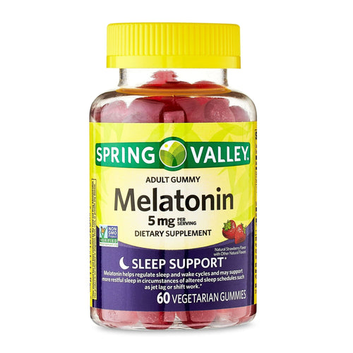 Spring Valley Melatonin Adult Pectin-Based Gummies; 5 mg; 60 Count EasyOptionXY LLC