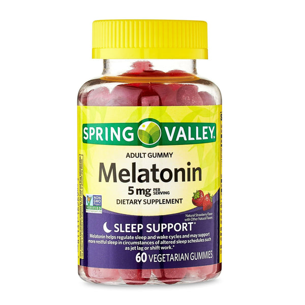 Spring Valley Melatonin Adult Pectin-Based Gummies; 5 mg; 60 Count EasyOptionXY LLC
