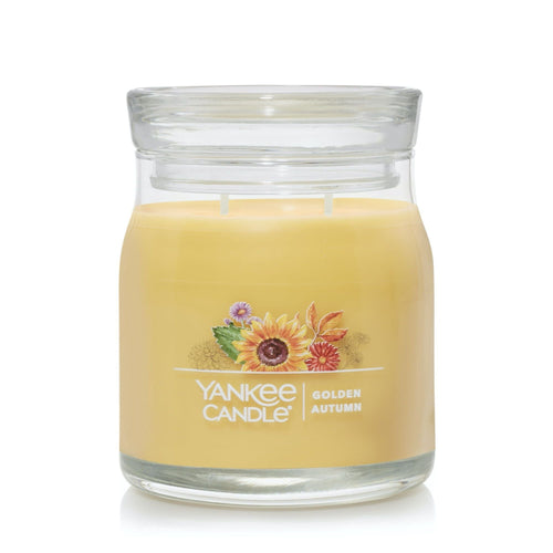 Yankee Candle Golden Autumn Signature Medium Jar Candle EasyOptionXY LLC