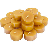 DEYBBY Beeswax Tealight Candles, Small Natural Beeswax Candle in Clear Cup for Home Decor (20 Pack) EasyOptionXY LLC