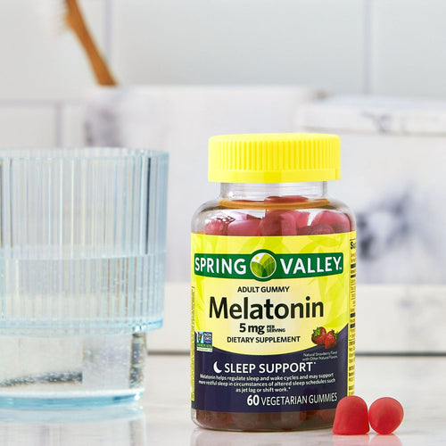 Spring Valley Melatonin Adult Pectin-Based Gummies; 5 mg; 60 Count EasyOptionXY LLC