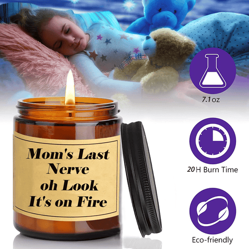 Candles for Home Scented, Made from Natural Soy Wax, Long Lasting Scent, Lavender Scented Candle 7.1 oz, Unique and Fun Birthday or Christmas Gifts (Brown) EasyOptionXY LLC