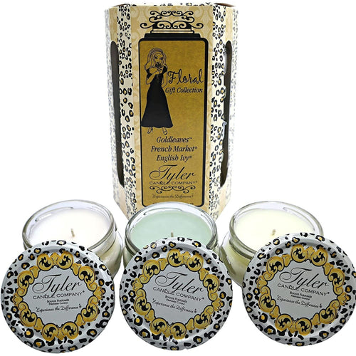 Tyler Candle Company, Floral Gift Collection, Scented Candles Gifts for Women, Ultimate Aromatherapy Experience, 3 Luxurious Candles with Essential Oils, 3.4 oz Each EasyOptionXY LLC