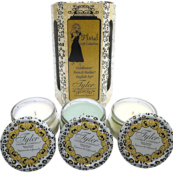 Tyler Candle Company, Floral Gift Collection, Scented Candles Gifts for Women, Ultimate Aromatherapy Experience, 3 Luxurious Candles with Essential Oils, 3.4 oz Each EasyOptionXY LLC