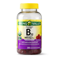 Spring Valley Vitamin B12 Gummy; 500 mcg; 200 Count EasyOptionXY LLC