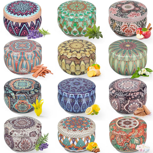 12 Pack Scented Candles Gifts Set Soy Wax Aromatherapy Candles for Holiday Birthday Valentine, 30oz/set EasyOptionXY LLC