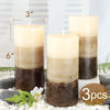 Meltone Pillar Candles, Scented Candle, Set of 3 Vanilla Cupcake Aromatherapy Candles for Home Scented, Woman Gifts, Bathroom, Spa, Wedding (3 ¡Á 6") EasyOptionXY LLC
