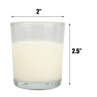 Stonebriar Unscented 1-Wick Wax Filled Glass Votive Candles 48 Pack, O ff-W hite EasyOptionXY LLC