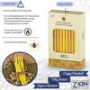 Zion J udaica Quality Natural Beeswax H anukkah Candles Set of 45 - Standard Size C hanukah Candle 5.75" Tall - Premium Bee Wax Chanukkah Candles Fits Standard Menorahs Natures Best Bees wax Candles EasyOptionXY LLC