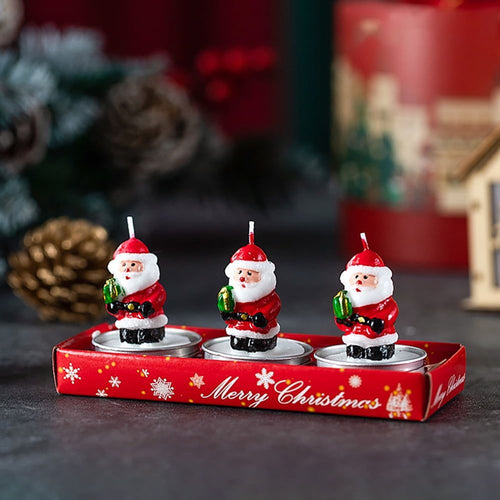 Christmas Candle, Painted Decoration,Christmas Gift,Craft Gift,Christmas Decoration 6 Pack EasyOptionXY LLC