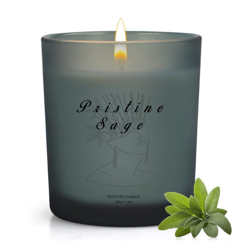 Sage Candle for Home Scented, Soy Wax Sage Candles Ideal Gifts for Women Birthday, Valentines Days, Christmas, 11.3oz EasyOptionXY LLC