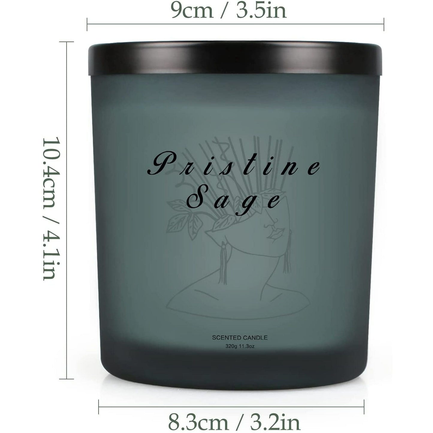 Sage Candle for Home Scented, Soy Wax Sage Candles Ideal Gifts for Women Birthday, Valentines Days, Christmas, 11.3oz EasyOptionXY LLC