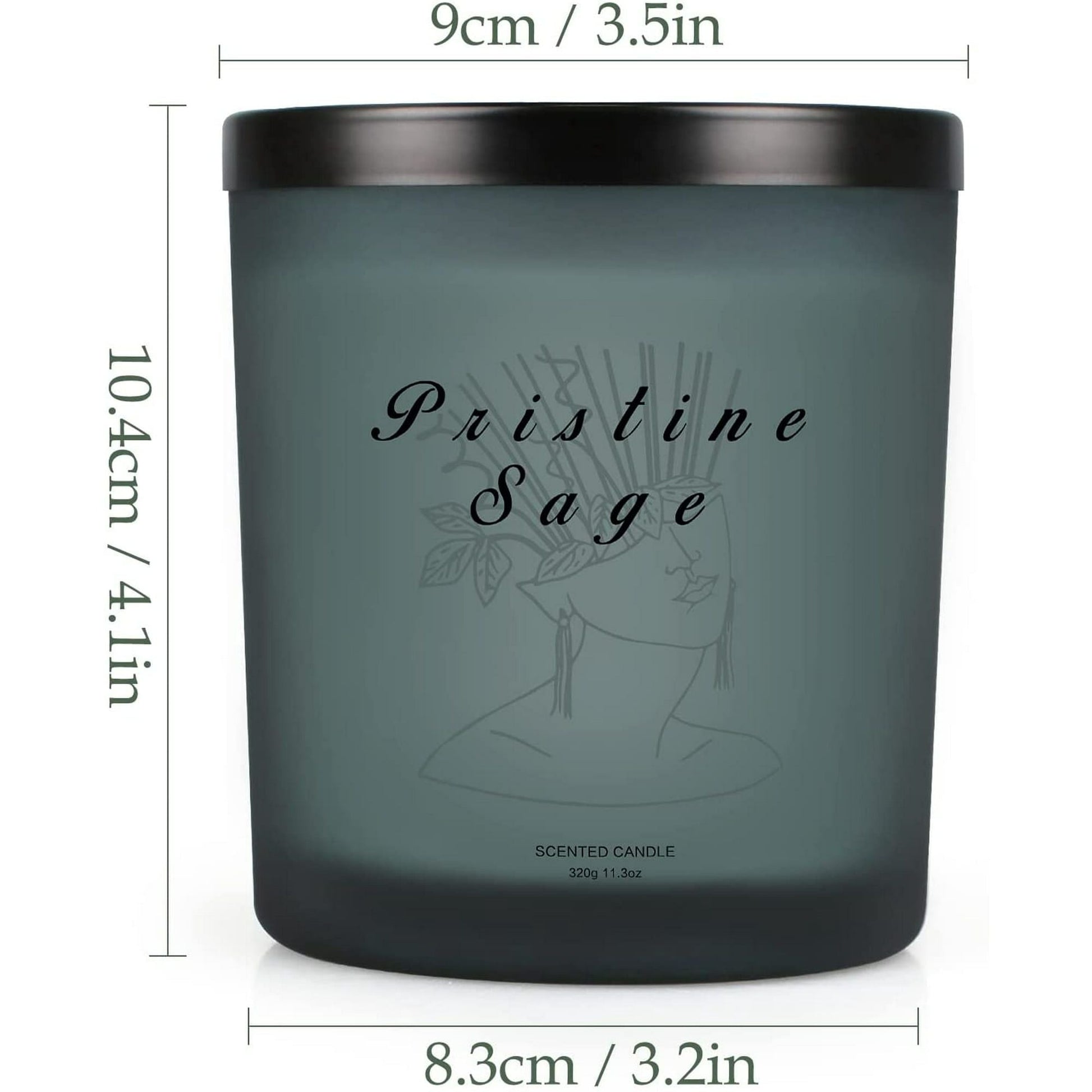 Sage Candle for Home Scented, Soy Wax Sage Candles Ideal Gifts for Women Birthday, Valentines Days, Christmas, 11.3oz EasyOptionXY LLC