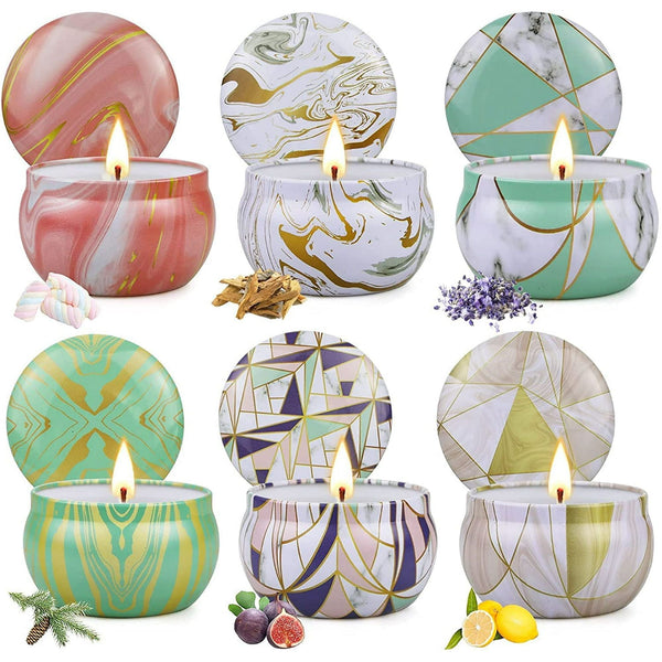 SONSIEN 6 Pack Scented Candles Set Gifts for Women, Candles for Home Scented, 120H Long Lasting Candle Gift Set, Aromatherapy Candle Gifts Set EasyOptionXY LLC