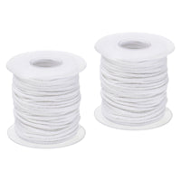 Uxcell 21 PLY 200 Ft Long 2mm Flat Wide Cotton Braided Candle Wick, 2 Pack EasyOptionXY LLC