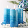Meltone Ocean Scented Pillar Candles,60+ Hrs Long Burning Candles, Set of 3 Blue Candles for Home Scented (3x6'') EasyOptionXY LLC
