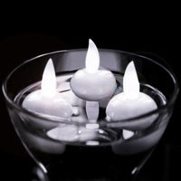 12 Pack LED Floating Candles, Waterproof Flameless Tea Lights Cool White Light - Battery Operated Candles Decoration for Wedding, Thanksgiving, Christmas, Birthday Party EasyOptionXY LLC