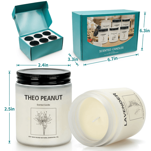VGGFDY Scented Candles for Women Gift Aromatherapy Soy Wax Candle Set with Strongly Fragrance Jar Candles, 42.6 oz/set EasyOptionXY LLC