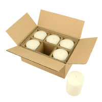 Stonebriar Unscented 3" x 4" 1-Wick Ivory Pillar Candles, 6 Pack EasyOptionXY LLC