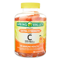 Spring Valley Extra Strength Vitamin C; 500 mg Vegetarian Gummies; 120 Count EasyOptionXY LLC