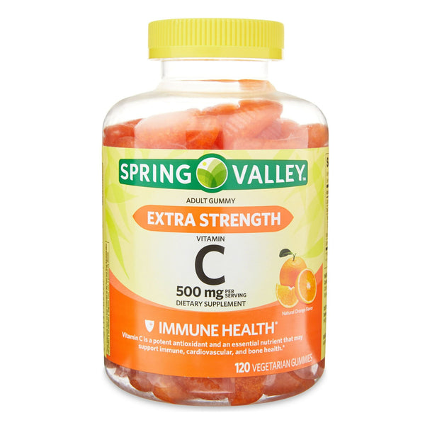Spring Valley Extra Strength Vitamin C; 500 mg Vegetarian Gummies; 120 Count EasyOptionXY LLC