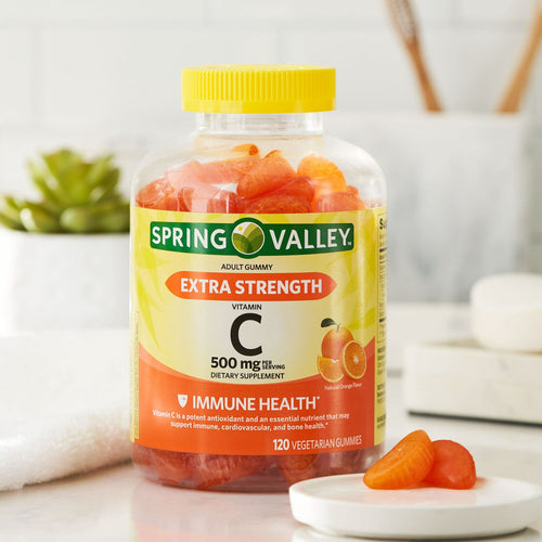 Spring Valley Extra Strength Vitamin C; 500 mg Vegetarian Gummies; 120 Count EasyOptionXY LLC