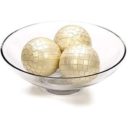 Hosley 11.8 inch Diameter, Clear Glass Floating Candle Bowl EasyOptionXY LLC
