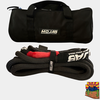 7/8'' x 30' Kinetic rope with storage bag (Lifetime Warranty) MOJAB OFFROAD