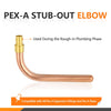 PEX A Expansion 1/2" 6" Copper Stub Plumbingsell
