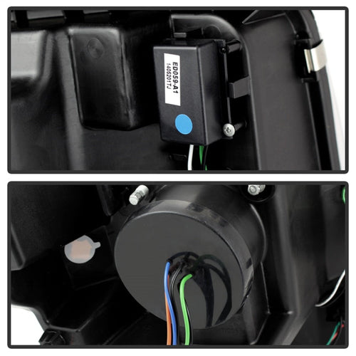 Spyder Ford F150 13-14 Projector Factory Xenon Model- Light Bar DRL Chrm PRO-YD-FF15013-LBDRL-HID-C OffRoadUSA.com