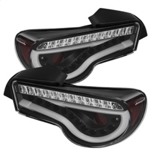Spyder Scion FRS 12-14/Subaru BRZ 12-14 Light Bar LED Tail Lights Black ALT-YD-SFRS12-LBLED-BK OffRoadUSA.com