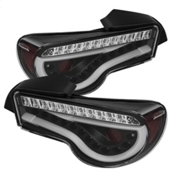 Spyder Scion FRS 12-14/Subaru BRZ 12-14 Light Bar LED Tail Lights Black ALT-YD-SFRS12-LBLED-BK OffRoadUSA.com