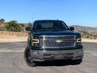 AlphaRex 14-15 Chevrolet Silverado LUXX-Series LED Projector Headlights Black OffRoadUSA.com