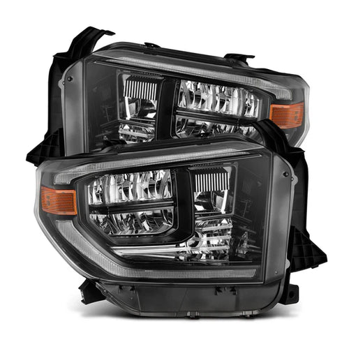 AlphaRex 14-21 Toyota Tundra MK II LUXX-Series LED Crystal Headlights Alpha-Black OffRoadUSA.com
