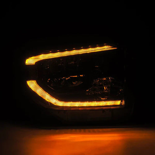 AlphaRex 14-21 Toyota Tundra MK II LUXX-Series LED Crystal Headlights Alpha-Black OffRoadUSA.com