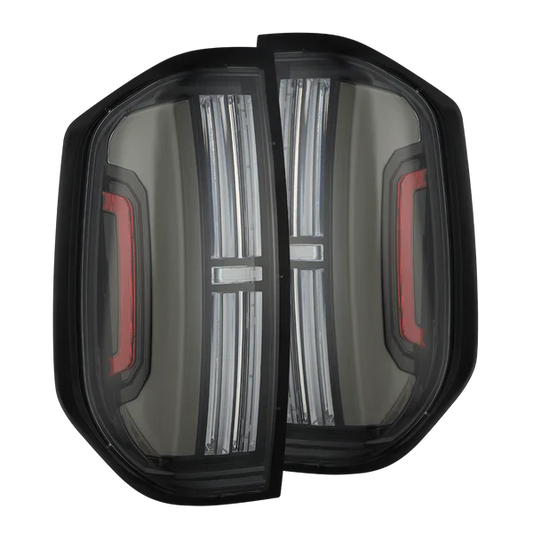 AlphaRex 14-21 Toyota Tundra NOVA-Series Prismatic LED Tail Lights Black