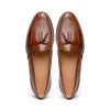 14-580-CGN FRANCO Teju Lizard Tassel Loafer, Cognac Zelli Italia